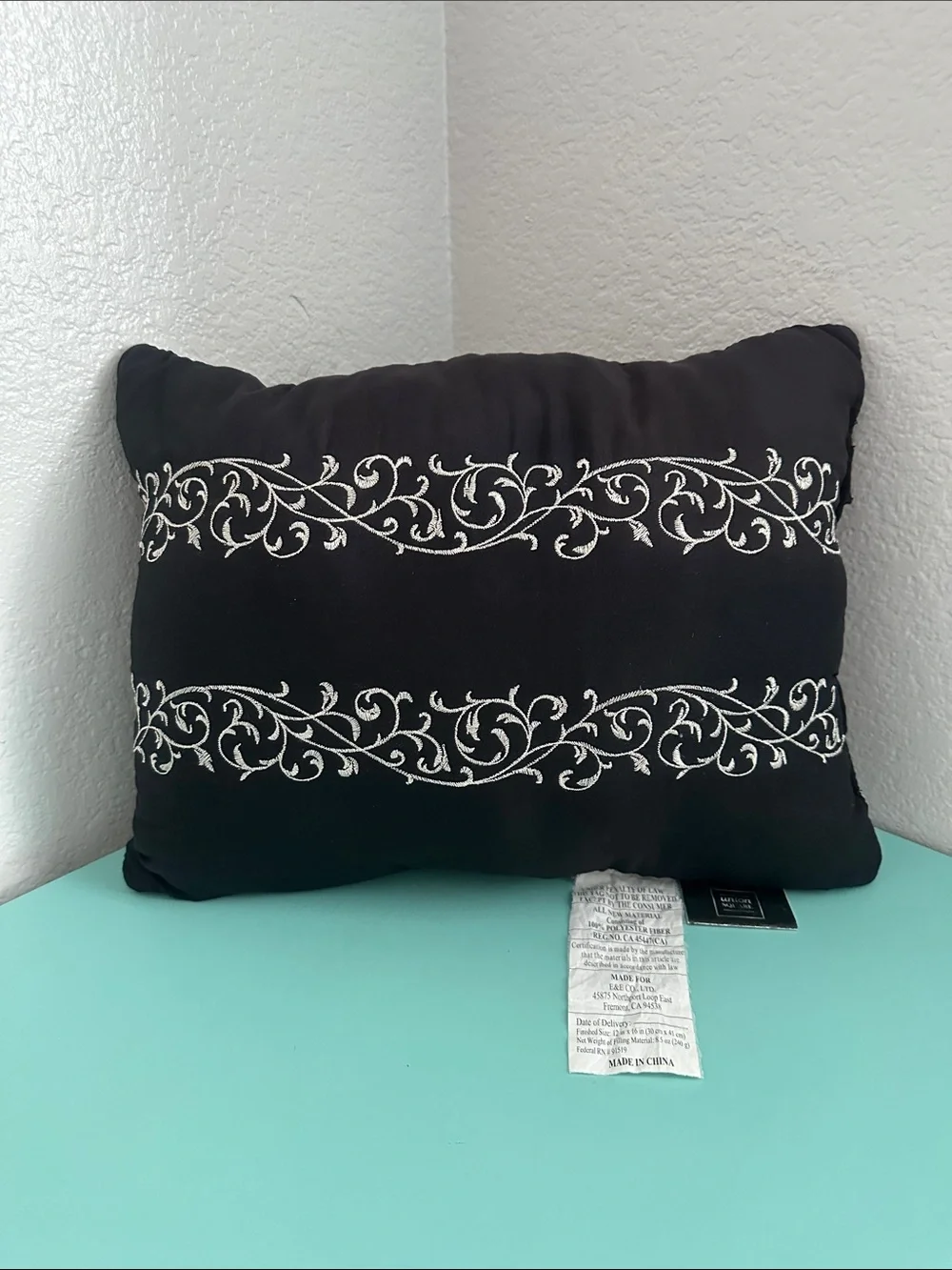 Union Square collection decorative black throw pillow-brand new/never used.